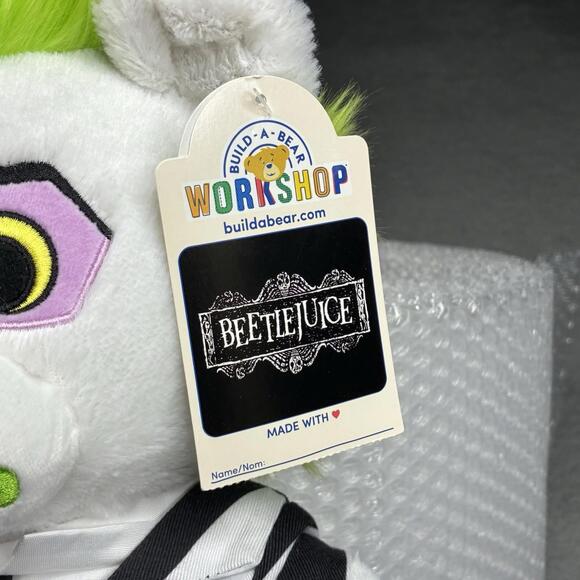 Build-A-Bear Workshop Plush Beetlejuice Halloween Collectible Toy NWT - Picture 4 of 8